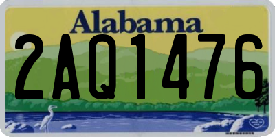 AL license plate 2AQ1476