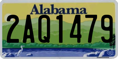 AL license plate 2AQ1479