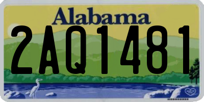 AL license plate 2AQ1481