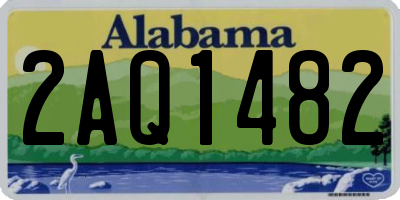 AL license plate 2AQ1482