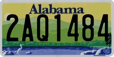 AL license plate 2AQ1484