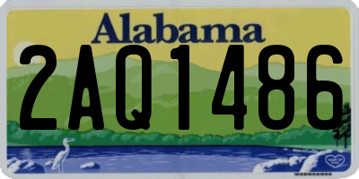 AL license plate 2AQ1486
