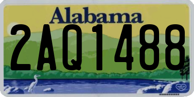 AL license plate 2AQ1488