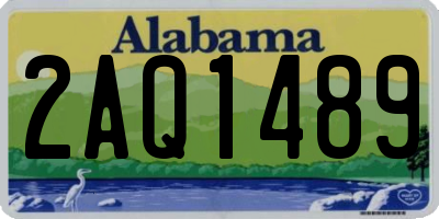 AL license plate 2AQ1489
