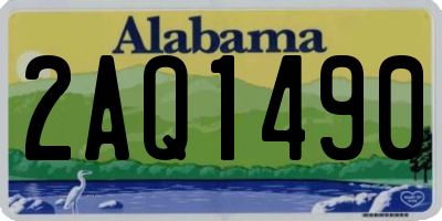 AL license plate 2AQ1490