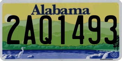 AL license plate 2AQ1493