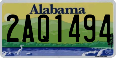 AL license plate 2AQ1494