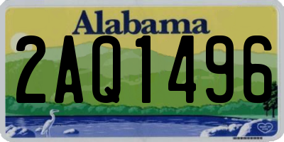 AL license plate 2AQ1496