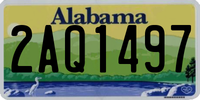 AL license plate 2AQ1497