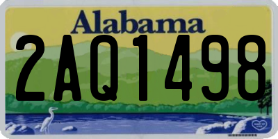 AL license plate 2AQ1498