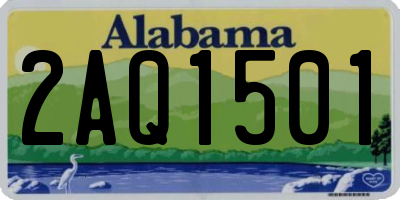 AL license plate 2AQ1501