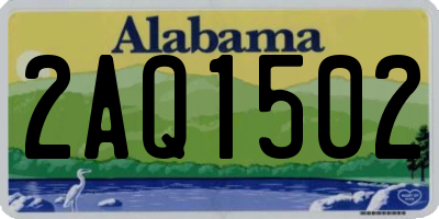 AL license plate 2AQ1502