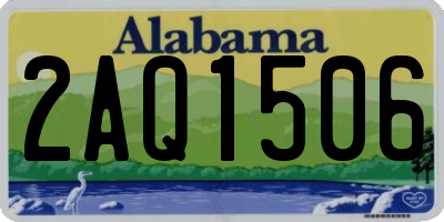 AL license plate 2AQ1506