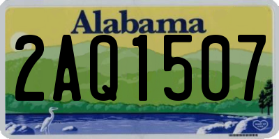 AL license plate 2AQ1507