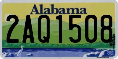 AL license plate 2AQ1508