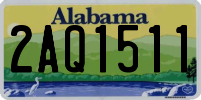 AL license plate 2AQ1511