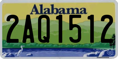 AL license plate 2AQ1512