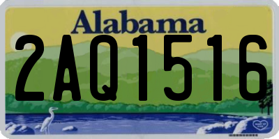 AL license plate 2AQ1516