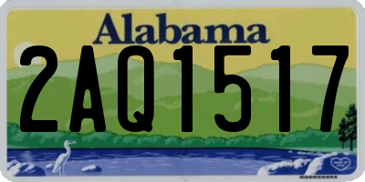 AL license plate 2AQ1517