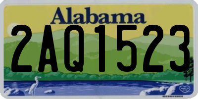 AL license plate 2AQ1523