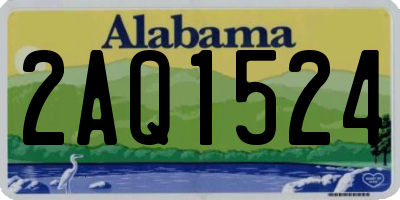 AL license plate 2AQ1524