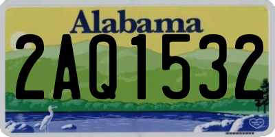 AL license plate 2AQ1532