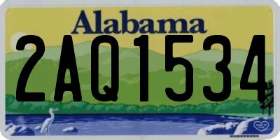 AL license plate 2AQ1534