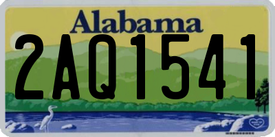 AL license plate 2AQ1541