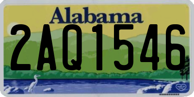 AL license plate 2AQ1546