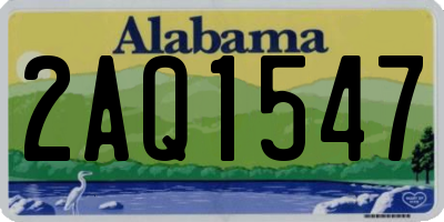 AL license plate 2AQ1547