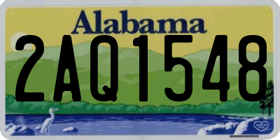AL license plate 2AQ1548
