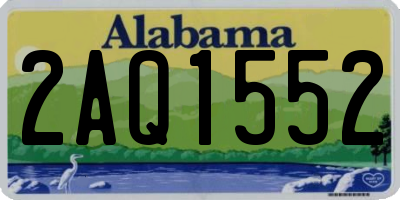 AL license plate 2AQ1552
