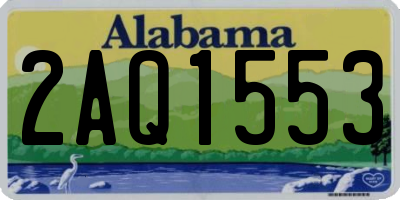 AL license plate 2AQ1553