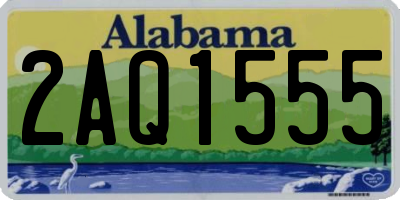 AL license plate 2AQ1555