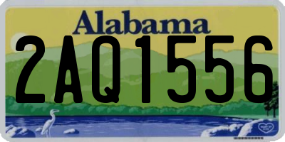 AL license plate 2AQ1556
