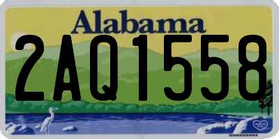 AL license plate 2AQ1558