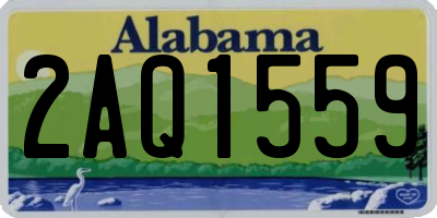 AL license plate 2AQ1559
