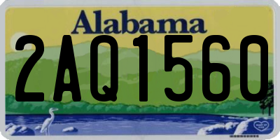 AL license plate 2AQ1560