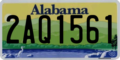 AL license plate 2AQ1561