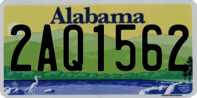 AL license plate 2AQ1562