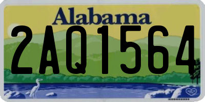 AL license plate 2AQ1564