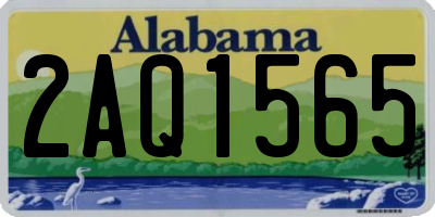 AL license plate 2AQ1565