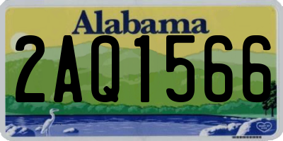 AL license plate 2AQ1566