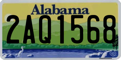 AL license plate 2AQ1568