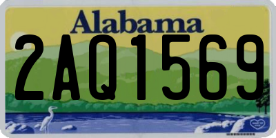 AL license plate 2AQ1569