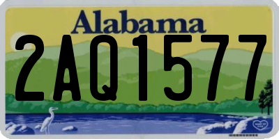 AL license plate 2AQ1577
