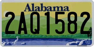 AL license plate 2AQ1582