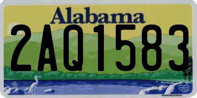 AL license plate 2AQ1583