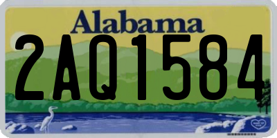 AL license plate 2AQ1584