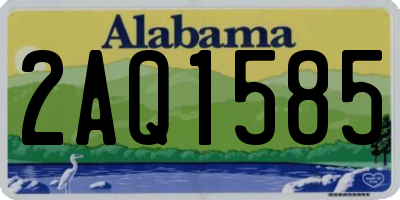 AL license plate 2AQ1585